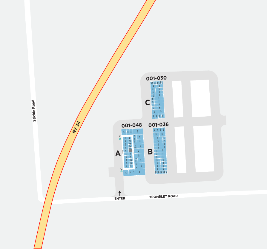 BC Storage - Weedsport facility map